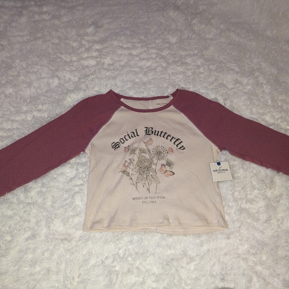 Nwt Arizona whitecap butterfly social butterfly spirit of the wild est. 1964 top - Picture 2 of 13